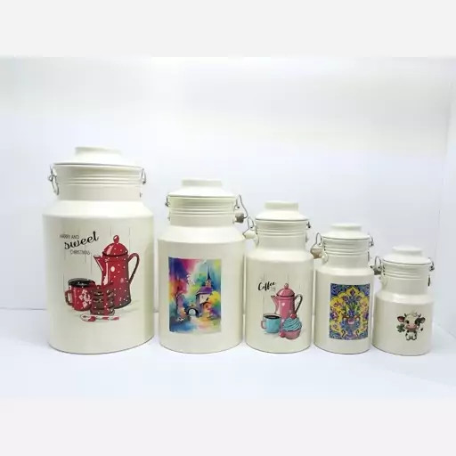 دبه روغن و شیر روحی بانکه و سطل شیر 0.5 لیتری یکتا بوش مدل A005 | ارسال رایگان