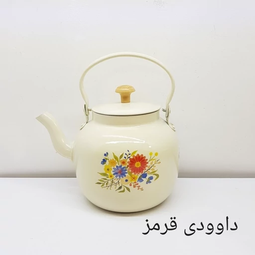 کتری روحی فانتزی طرح دار 3/2 لیتری نسوز و نگیر رنگ کوره | ارسال رایگان
