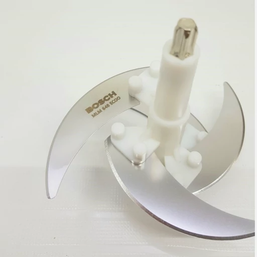 تیغ خردکن 2 لیتری بوش مناسب انواع غذاساز 4 تیغ پیچ حک شده ارتفاع 10/5 قطر 13 مدل BOSCH MLM 648 ECOO