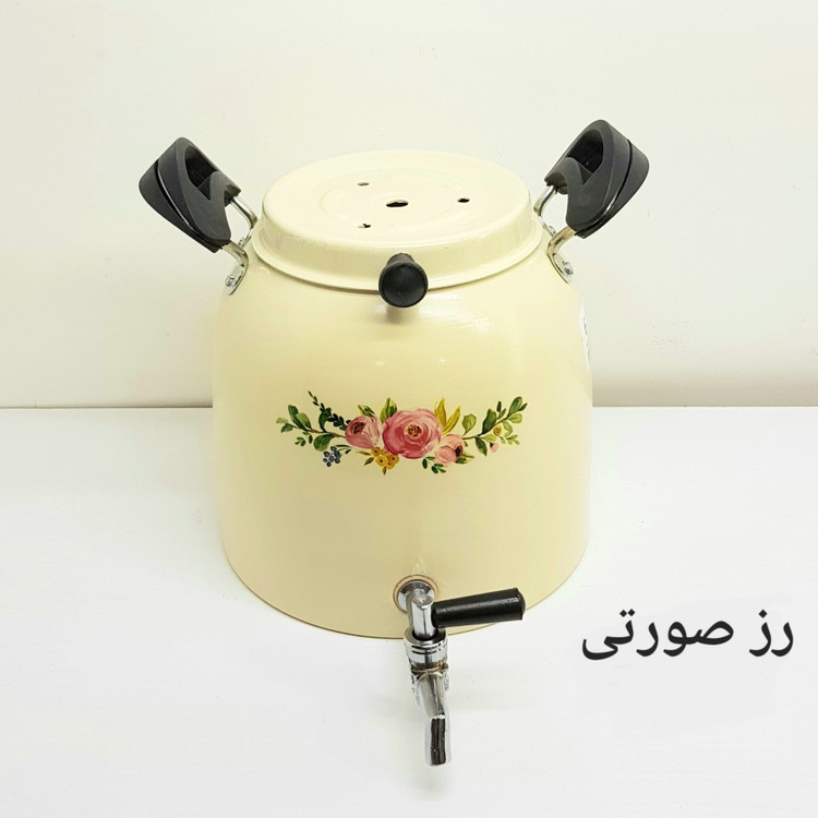کتری شیردار یکتاباش روحی 6 لیتری طرح دار نگیر نسوز بدون قوری مدل KE061 | ارسال رایگان